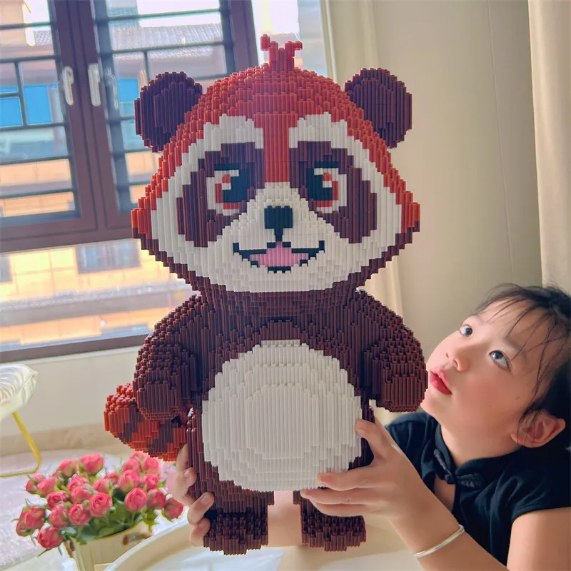 บล็อกตัวต่อ 3D รูปแรคคูน สูง 40CM ของเล่นเสริมทักษะสำหรับเด็ก การพัฒนาเชิงสร้างสรรค์ และการเล่นที่สนุกสนาน เหมาะเป็นของขวัญวันเกิดหรือของขวัญพิเศษ