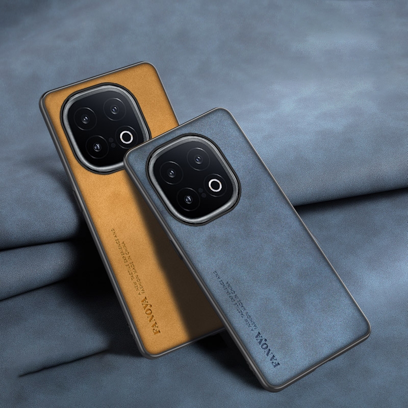 Iqoo 13 5G iqoo13 iqoo13 Lambskin Case Hybrid PU หนังกันกระแทกป้องกันกล้องฝาหลังปลอก