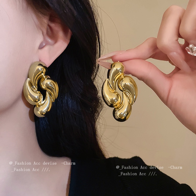 [Jewbeauty]เข็มเหล็กไม่สม่ําเสมอหยดน้ําโลหะสตั๊ดบุคลิกภาพลมเย็นออกแบบต่างหูความรู้สึกขั้นสูงพร็อพทุกการแข่งขันต่างหูผู้หญิง