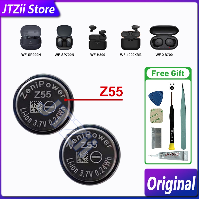 ใหม่ ZeniPower Z55 Z55H เปลี่ยน cp1254 สําหรับ Sony WF-1000XM3 WF-1000XM4 WF-SP900/SP700N /1000X WI-SP600N TWS หู