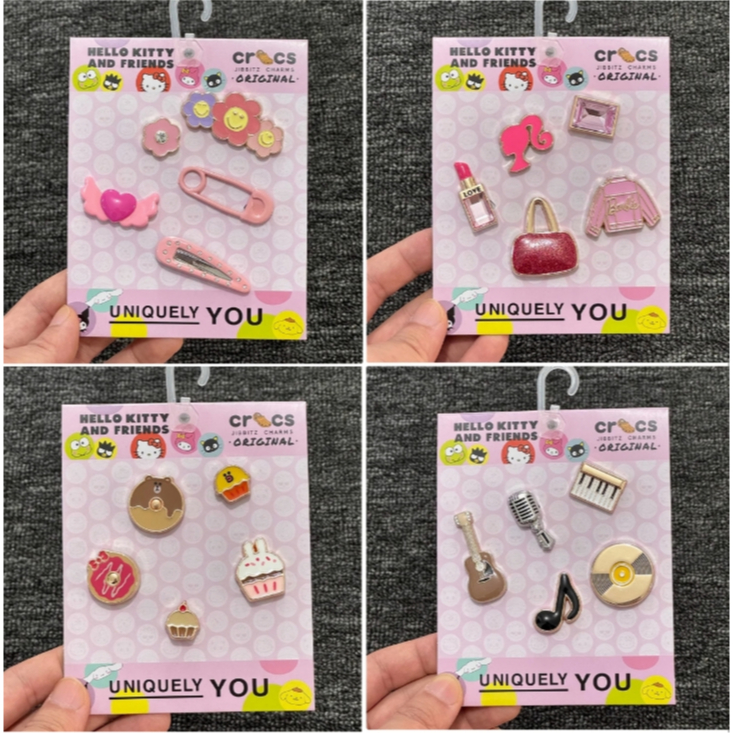 ใหม่ crocs jibbitz Charm Meta set/jibbitz สําหรับ crocs/jibbitz/jibbbits/ Charm Metal /jibbitz crocs