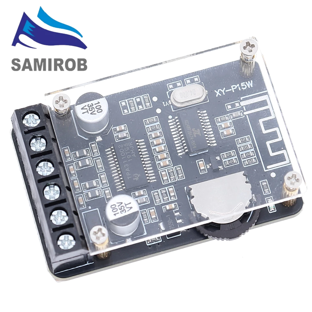 บลูทูธ 5.0 สเตอริโอเครื่องขยายเสียงดิจิตอล 30W + 30W พลังงานสูง XY-P15W 10W 15W 20W
