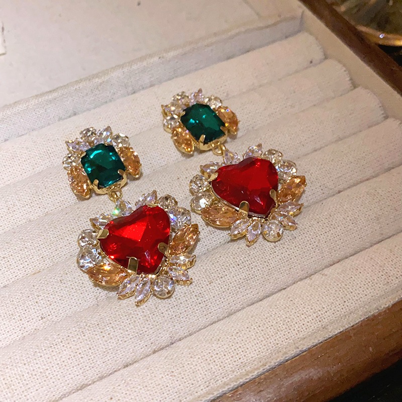 [จูวบิวตี้]เพทายรักประกบสร้อยคอยุโรปและสหรัฐอเมริกาความรู้สึกระดับสูงของโซ่กระดูกไหปลาร้าวินเทจทั้งหมดใหม่เครื่องประดับเฉพาะขายส - รูปที่ 4