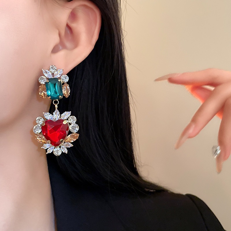 [จูวบิวตี้]เพทายรักประกบสร้อยคอยุโรปและสหรัฐอเมริกาความรู้สึกระดับสูงของโซ่กระดูกไหปลาร้าวินเทจทั้งหมดใหม่เครื่องประดับเฉพาะขายส - รูปที่ 7