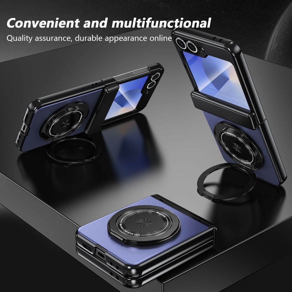 360° เคสบานพับสําหรับ Samsung Galaxy Z Flip 7 Flip 6 Flip 5 Flip 4 Screen Glass รวมทุกอย่างฝาครอบ