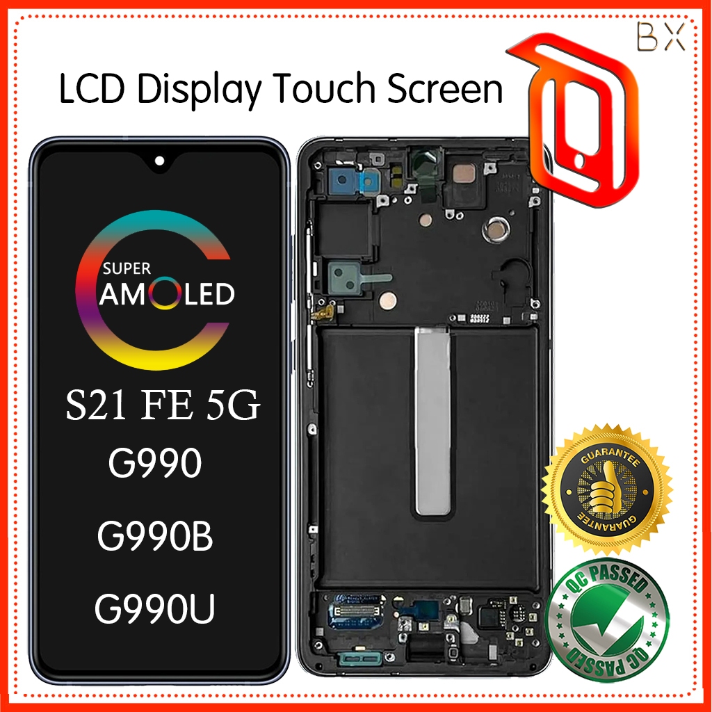 จอแสดงผล LCD สําหรับ Samsung S21 FE 5G G990/U G990B/DS G990E หน้าจอสัมผัส OLED