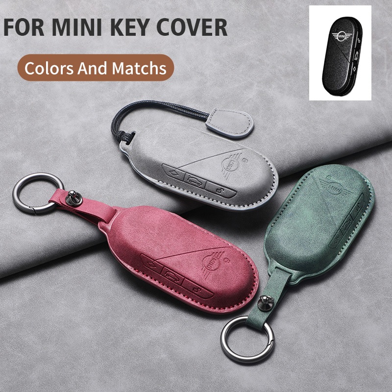 สําหรับ MINI Aceman รถ Remote Key Fob กรณี 2024 MINI Cooper SE JCW 3D หนังนิ่มหนังป้องกัน Shell ผู้ถ