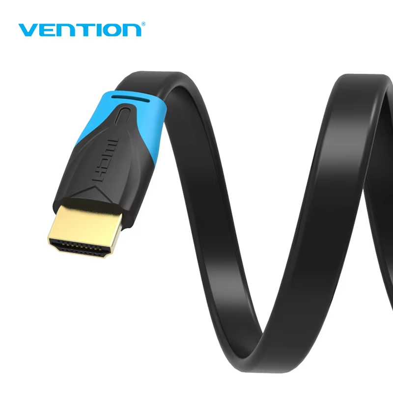 Vention สาย HDMI to HDMI สาย HDMI2.0 แบนชาย 4K*2K 18Gbps รองรับ Ethernet, 3D, 4K วิดีโอสําหรับ HDTV 