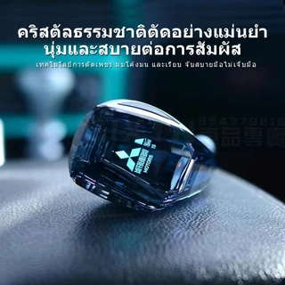 Mitsubishi คันเกียร์รถยนต์ คริสตัล LED หัวเกียร์ 5d เพชร 7 สี LED หัวเกียร์ หัวสัมผัส outlander sport Attrage Triton Lancer Pajero GRANDIS