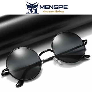 MENSPE แว่นตากันแดดแบบพับได้วงกลมผู้ชายผู้หญิงแว่นตาโพลาไรซ์แว่นกันแดดย้อนยุคเก๋
