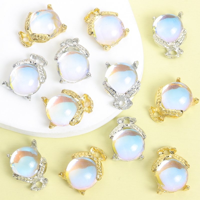 10ชิ้นฤดูร้อนคืนน่ารักหนอนเรืองแสงโลหะผสมเสน่ห์ด้วยแก้วฝัง,เหมาะสําหรับเครื่องประดับที่ไม่ซ้ํากันสร้าง,กระดูกไหปลาร้าโซ่สร้อยคอสร้อยข้อมือต่างหูทําเองเงาหิ่งห้อยออกแบบจี้โ