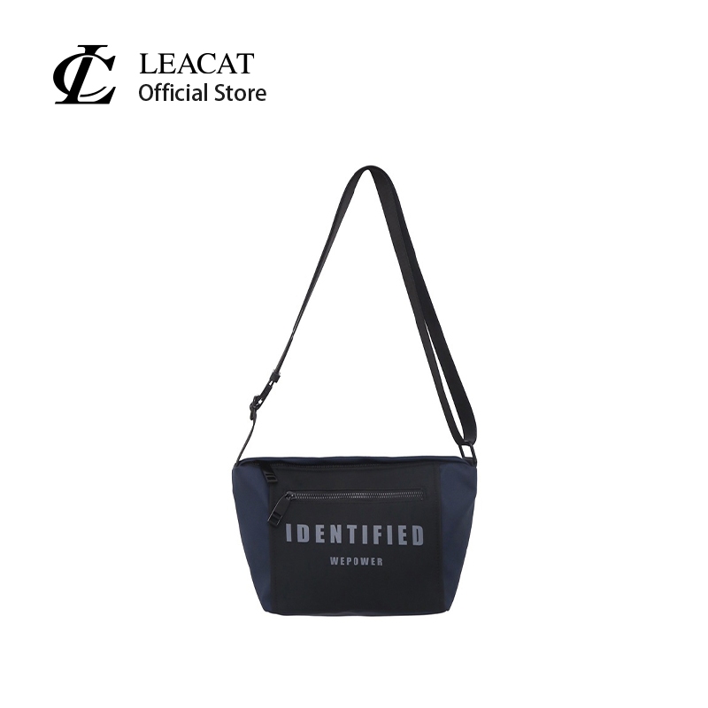 Leacat กระเป๋านักเรียน กระเป๋าสะพายไหล่ สะพายข้าง ขนาดเล็ก อเนกประสงค์ แฟชั่นสําหรับผู้ชาย