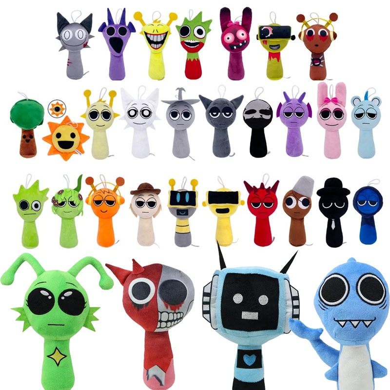 Sprunki Incredibox Sprunki ของเล่นตุ๊กตาตุ๊กตายัดไส้ของขวัญวันเกิดเด็ก