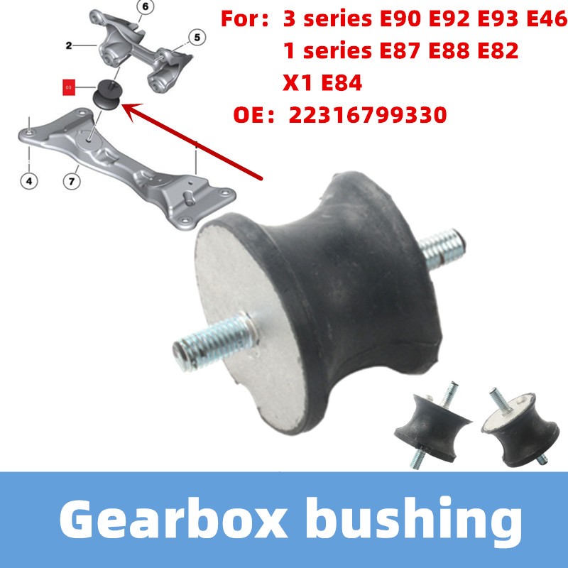 สําหรับ BMW 3 series E90 E92 E93 E46 320i 325i X1 Z4 E87 E88 E82 เกียร์วงเล็บยาง Bushing OE:22316799330