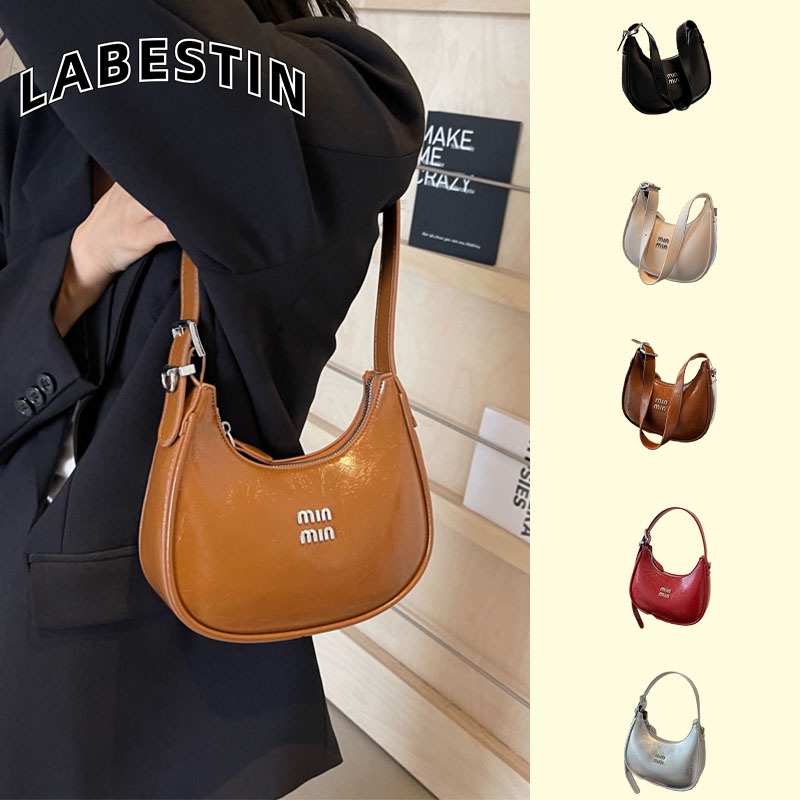 LABESTINกระเป๋าสตรีใหม่ย้อนยุคพร็อพ crossbody มือถือใต้วงแขนถุงเกี๊ยว
