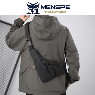 Menspe กระเป๋าคาดหน้าอก Ultra Thin Close Fitting Cross-body Bag CK Membrane Casual Bag กระเป๋าปืนสามเหลี่ยม