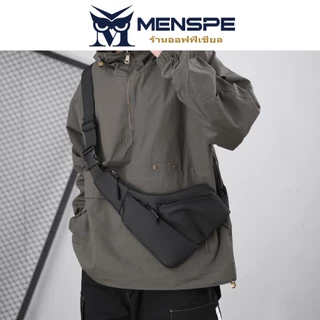 Menspe กระเป๋าคาดหน้าอก Ultra Thin Close Fitting Cross-body Bag CK Membrane Casual Bag กระเป๋าปืนสามเหลี่ยม