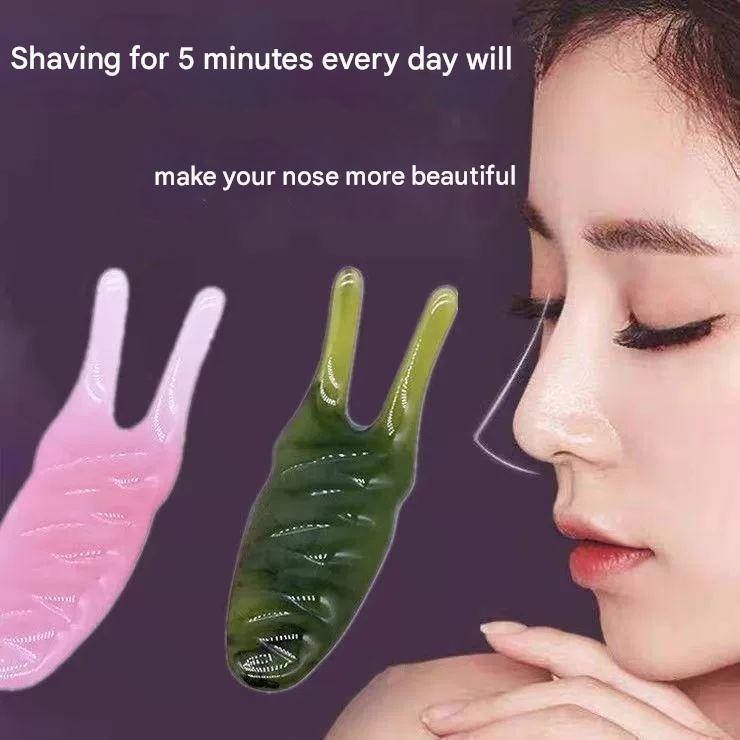 เครื่องนวดจมูกเรซิน ขูดจมูก กระดานกัวซา เครื่องมือเสริมสวยบนใบหน้า ขจัดริ้วรอย ยกกระชับผิว เครื่องปรับรูปจมูก ยกกระชับกล้ามเนื้อ ไม้ดึงเสริมสวยสำหรับดวงตา เครื่องมือเสริมสวยสำหรับจมูก ขากรรไกร คอ