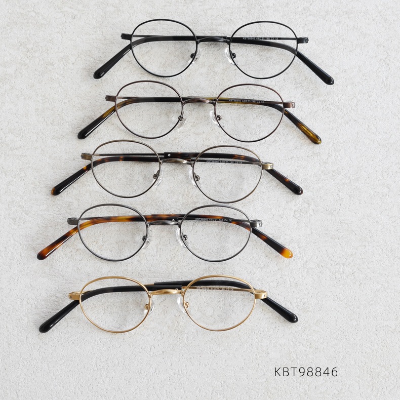 ญี่ปุ่นโลหะไททาเนียมอัลลอยด์กรอบแว่นตาย้อนยุคบางขอบกรอบแว่นตาสําหรับผู้ชายผู้หญิงศิลปะรูปไข่แว่นตากรอบ กิโลไบต์98846 - รูปที่ 7
