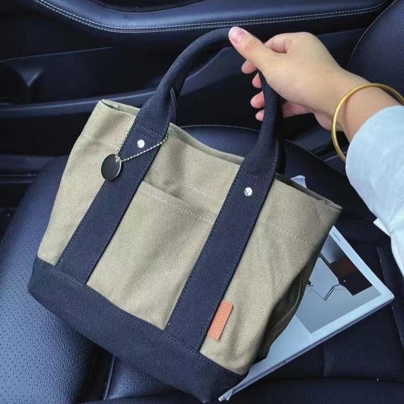 [จัดส่งกทม.] Outing กล่องอาหารกลางวันกระเป๋าผ้าใบระดับไฮเอนด์ Multi-แยก Tote Bag หญิงสไตล์ใหม่ญี่ปุ่น Class กระเป๋าถือ Tote Bag