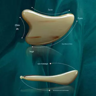 [COD] Ox Horn เครื่องมือกัวซาบนใบหน้า เครื่องนวดยกจมูกตา Meridian แผ่นขูดใบหน้า Acupoint Pressing Stick ใบหน้ารูปหัวใจพิเศษ Face Body Acupoint นวดเครื่องมือ