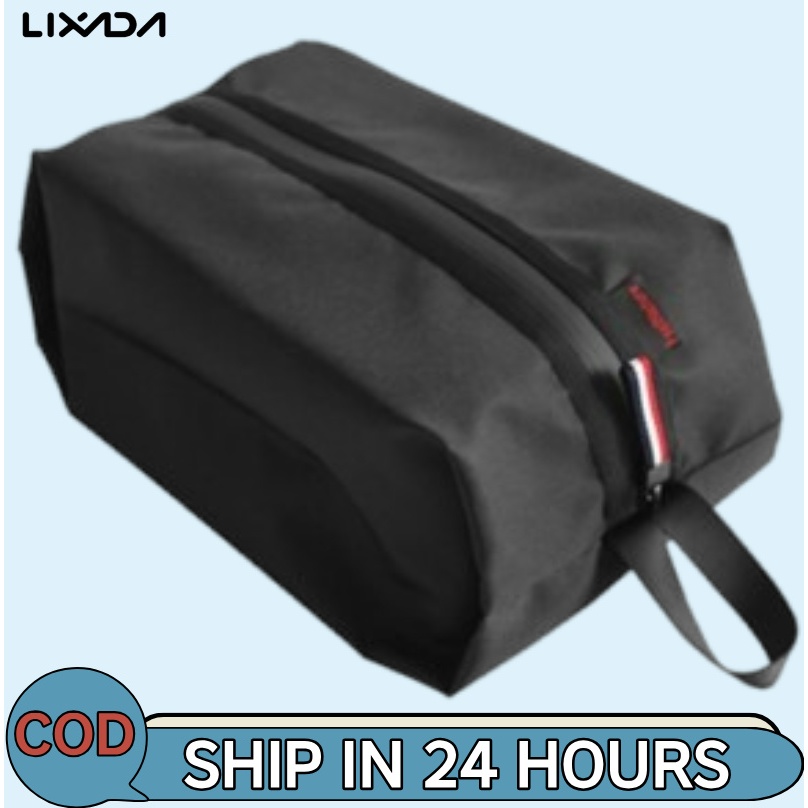 [LIXADA Mall] กระเป๋าใส่รองเท้าเดินทางสําหรับผู้ชายและผู้หญิงที่เก็บรองเท้าที่ทนต่อน้ําพร้อมซิปปิด