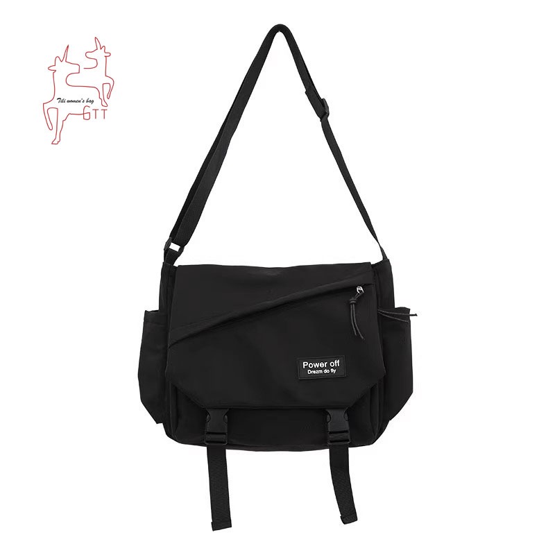 Minimalist crossbody bag, casual prop bag, canvas shoulder bag