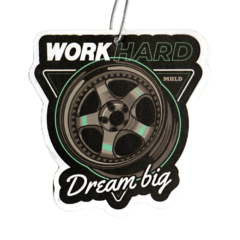 เจดีเอ็ม รถอากาศสดชื่นน้ําหอมดุมล้อตกแต่งกระจกมองหลังจี้แขวนกระดาษแข็ง ออร์นาเมน อุปกรณ์รถยนต์ - รูปที่ 3