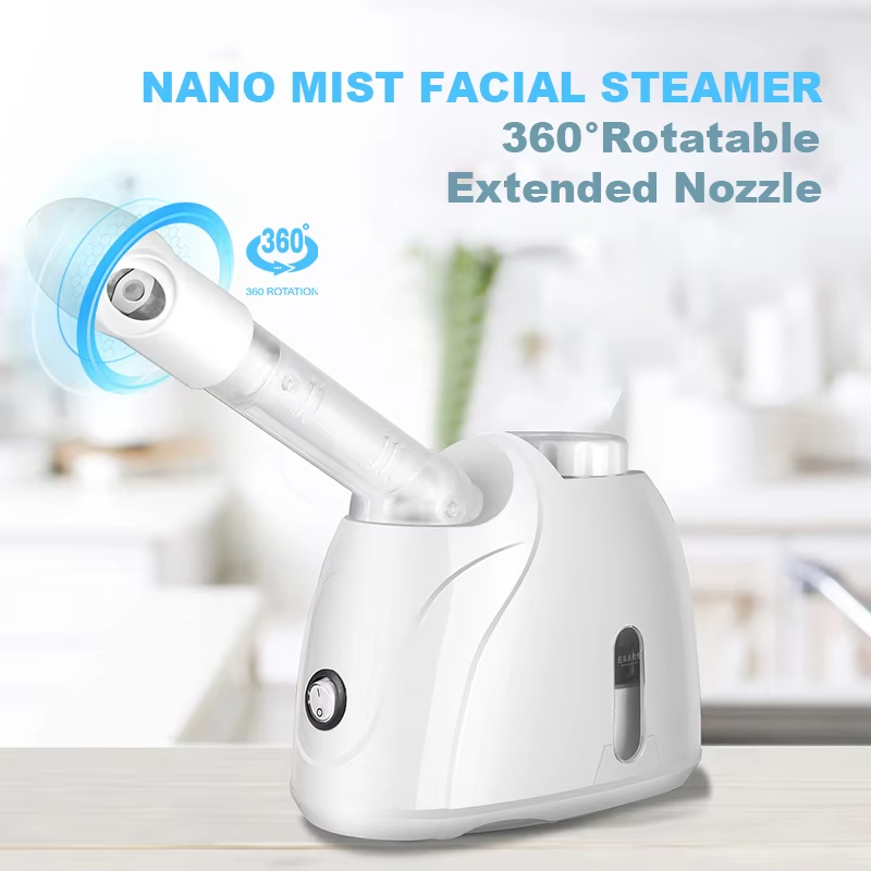 Ozone Facial Steamer Warm Mist Humidifier สําหรับผิวหน้าทําความสะอาดลึก Vaporizer Sprayer Salon Home Spa Skin Care Whitening