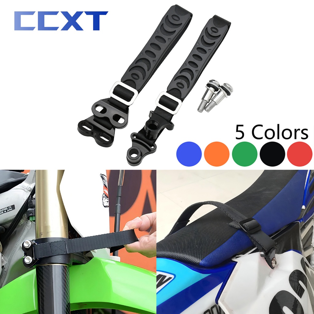 Motocycle CNC ด้านหน้าและด้านหลังกู้ภัยสายดึงสลิงเข็มขัดสําหรับ KTM Honda Yamaha Kawasaki Suzuki EXC EXCF SX SXF XC XCF YZ YZF YZX