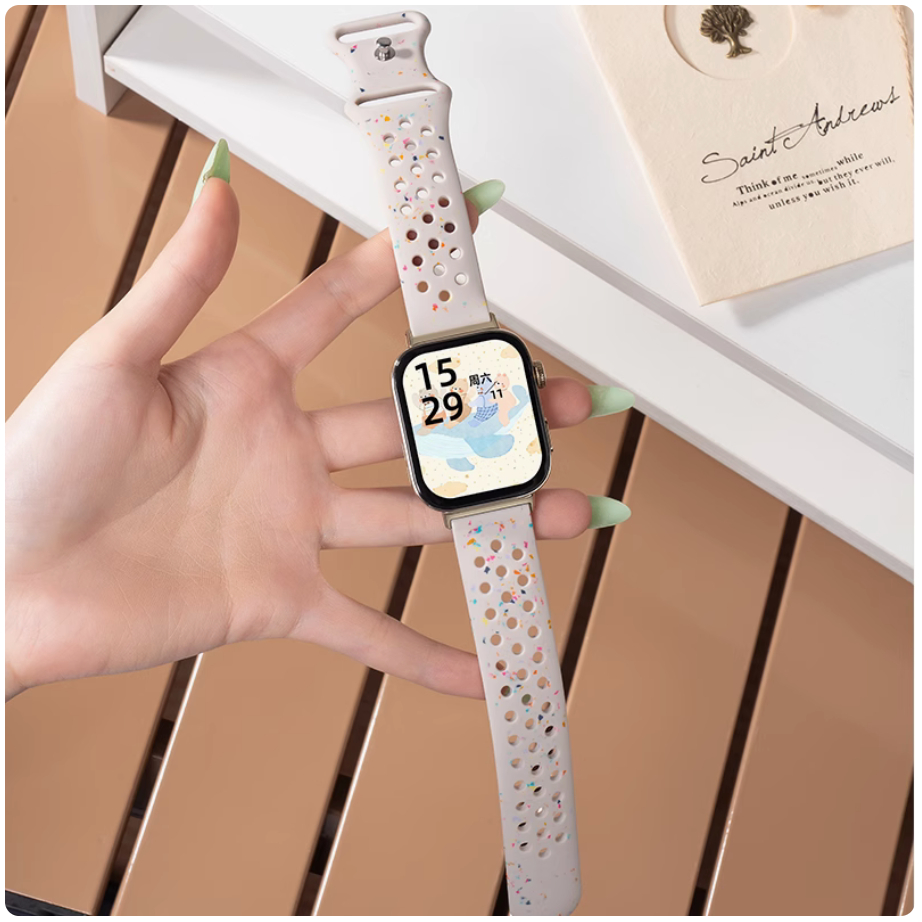 Coloured Scraps Silicone Strap For Huawei watch Fit 5 สาย Huawei watch Fit 5 Pro สายนาฬิกา Huawei watch fit 4 สาย Sports Soft สาย Huawei watch fit 3 Strap Belt สาย Huawei fit watch 4 pro Bracelet For Huawei watch fit สาย SmartWatch Huawei Fit 5 สาย Fit4 ราคา ถูกที่สุด ดีลบีเคเค แกลเลอรีภาพที่ 3