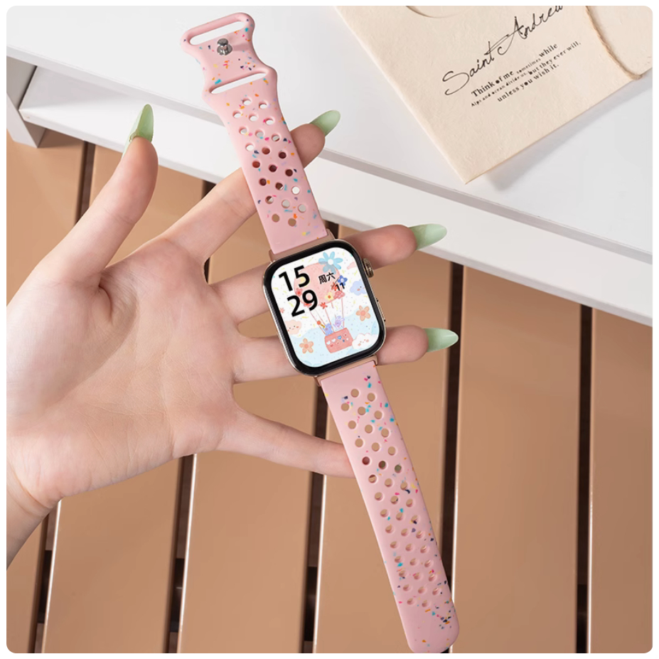 Coloured Scraps Silicone Strap For Huawei watch Fit 5 สาย Huawei watch Fit 5 Pro สายนาฬิกา Huawei watch fit 4 สาย Sports Soft สาย Huawei watch fit 3 Strap Belt สาย Huawei fit watch 4 pro Bracelet For Huawei watch fit สาย SmartWatch Huawei Fit 5 สาย Fit4 ราคา ถูกที่สุด ดีลบีเคเค แกลเลอรีภาพที่ 7