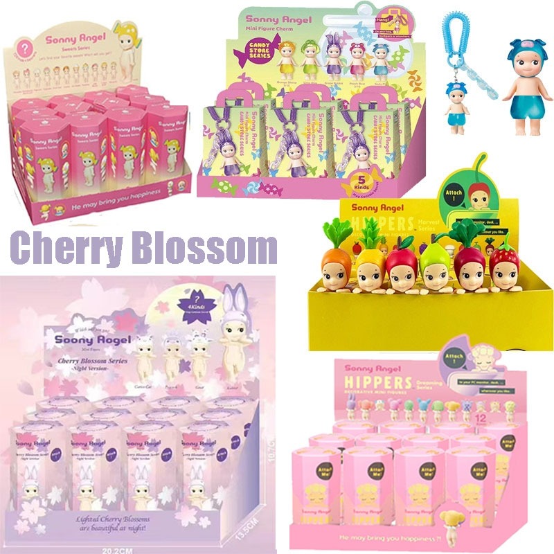 12pcs Sonny Angel Hippers โกหกอะนิเมะตัวเลข Harvest Series ผลไม้เครื่องประดับ Kawaii Hippers การ์ตูนเด็กของเล่น