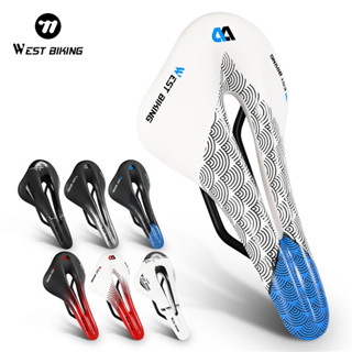 WEST BIKING อานจักรยานน้ำหนักเบาเป็นพิเศษ MTB ถนนเบาะระบายอา…