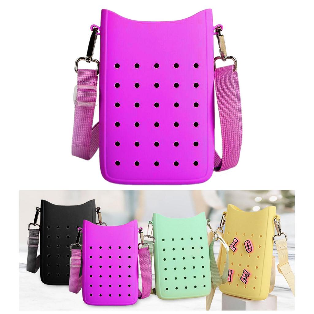[หหวววลนดกญญ]BOGG BAG Dongdogซิลิโคนโทรศัพท์ผู้ถือกระเป๋าปรับสายสิ่งที่แนบมาตกแต่งปฏิบัติที่สง่างามหลุมกระเป๋าสําหรับการเดินทางกลางแจ
