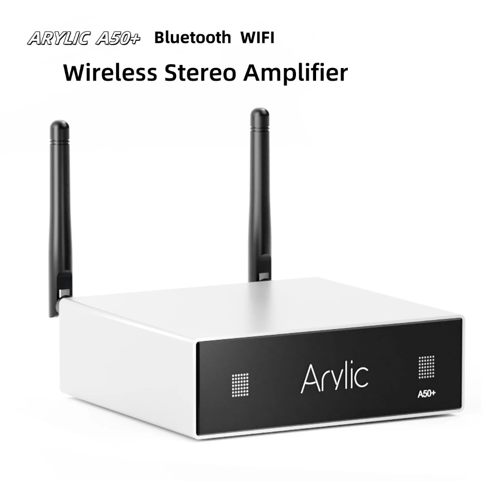 Arylic A50+ 50W x 2 เครื่องขยายเสียงสเตอริโอไร้สาย - บลูทูธไฮไฟ, รองรับหลายห้อง