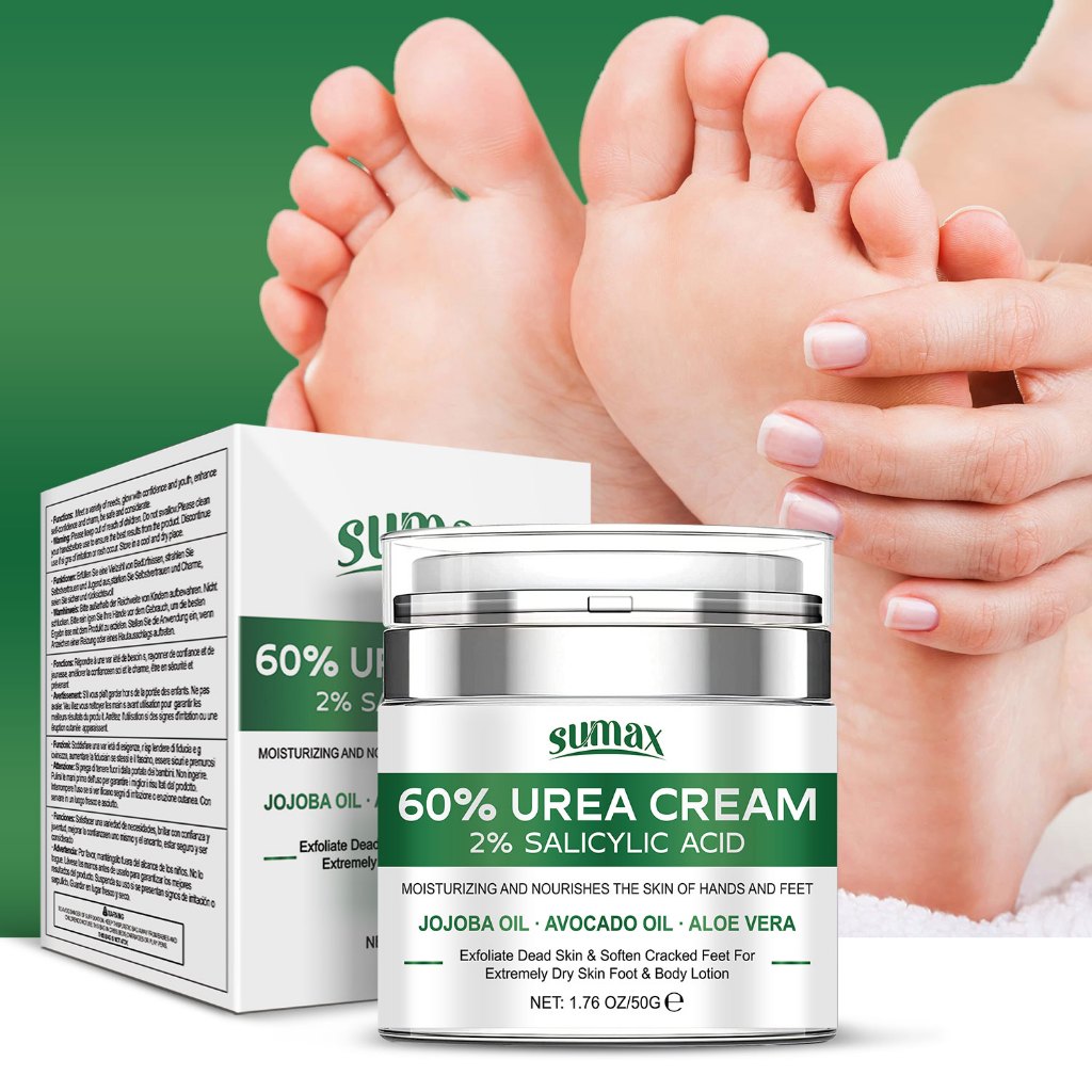 ยูเรีย60%ผิวขาว2%กรดซาลิไซลิกให้ความชุ่มชื้นผิว-มือและเท้ามอยส์เจอร์ไรเซอร์ต่อต้านการแตกผิวร่างกายป้องกันอาการคันช่วยให้ชุ่มชื้นและขัดผิวที่ตายแล้ว-50ก/1.76ออนซ์ – โปรปัง