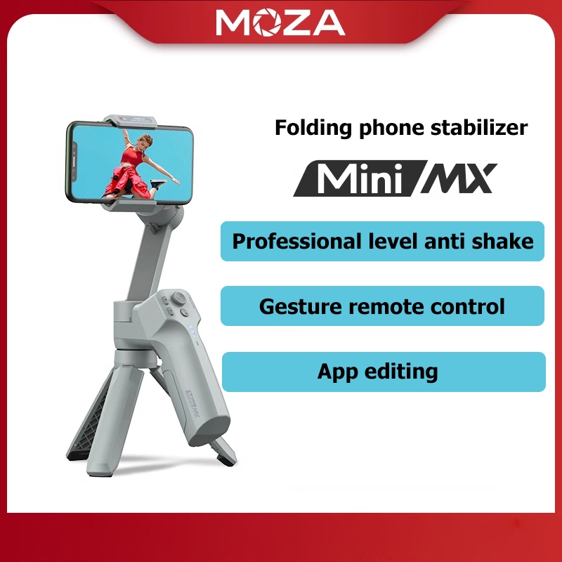 Moza Mini MX ใหม่พับมือถือ 3 แกน Gimbal Stabilizer Mini Gimbal Anti-shake สําหรับ Iphone Smartphone