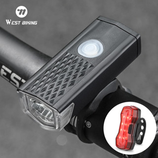 WEST BIKING จักรยานไฟหน ้ าไฟท ้ ายชุดชาร ์ จไฟฉายไฟหน ้ าจั…