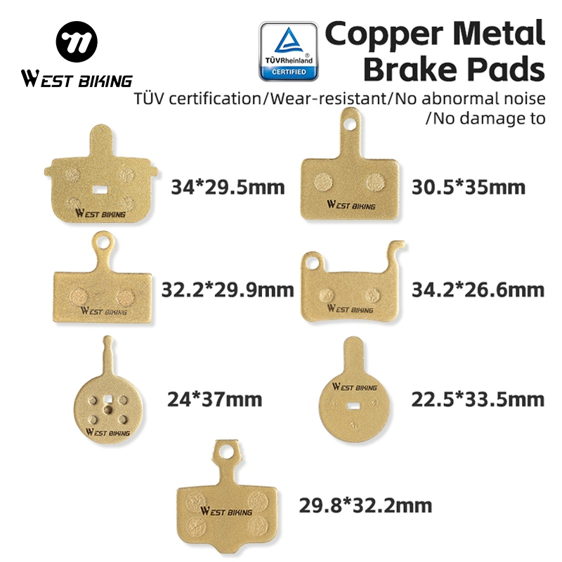 WEST BIKING แผ่นดิสก์เบรกไฮดรอลิค ทองแดง อุปกรณ์เสริม สําหรับรถจักรยานเสือภูเขา Shimano Deore MT200 M395 M475 M515 XTR E-Bike