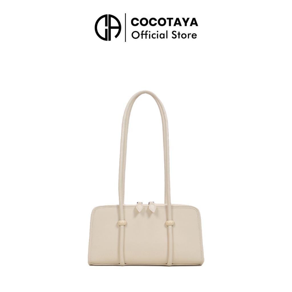 (COCOTAYA) Arria Bag กระเป๋ารักแร้หนัง PU สีเดียวแฟชั่นใหม่กระเป๋าสะพายไหล่