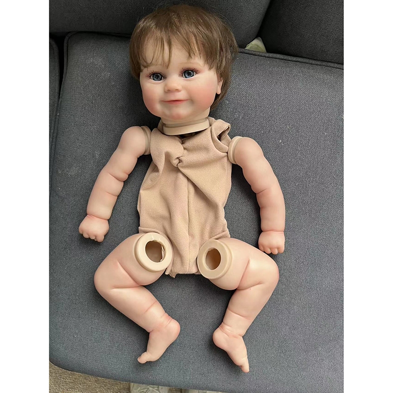 19 นิ้ว Reborn ตุ๊กตาชุด Sweet Baby Maddie ประกอบ DIY ตุ๊กตาเปล่าอะไหล่ body and eyes 3D ทาสี Bebe Reborn Kit