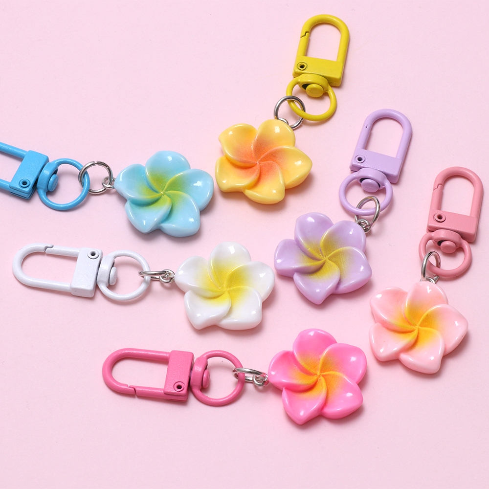 1ชิ้นเรซิ่นดอกไม้ที่มีสีสันพวงกุญแจเสน่ห์ สําหรับเด็กของขวัญนักเรียน ทําเอง เครื่องประดับทําอุปกรณ์