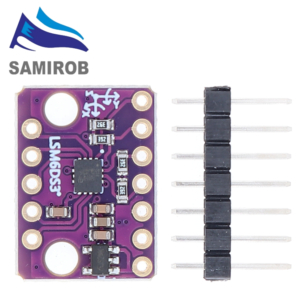 Gy-lsm6ds3 Accelerometer Gyro ฝังดิจิตอลอุณหภูมิ Sensor Board SPI IIC I2C อินเทอร ์ เฟซ Breakout โมด