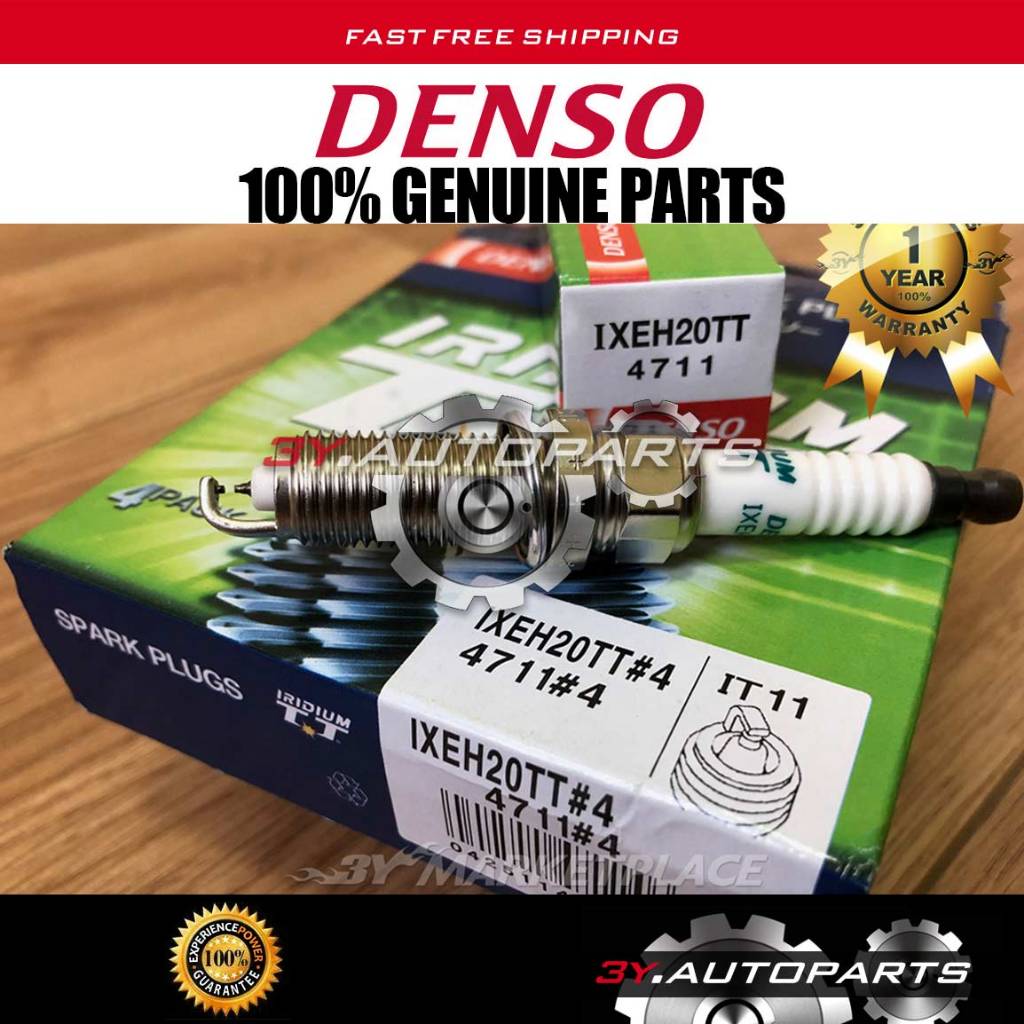 ใหม่ DENSO IRIDIUM TT IXEH20TT (4 ชิ้น) SPARK PLUGS PERSONA NISSAN ALMERA TOYOTA PREVE PERODUA BEZZA