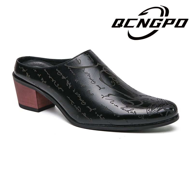 รองเท้าส้นสูง หนังวัวแท้ ผ้าออกซ์ฟอร์ด แบบนิ่ม 6 ซม. สไตล์นักธุรกิจ