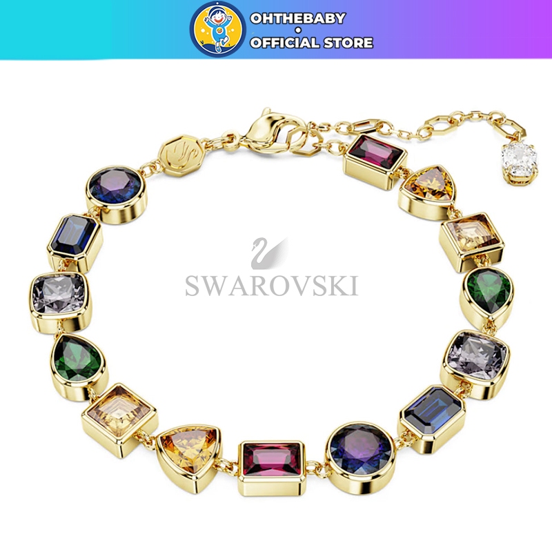 สร้อยข้อมือ Swarovski Stilla Mixed Cut สร้อยข้อมือ Stilla ชุบทองหลากสี