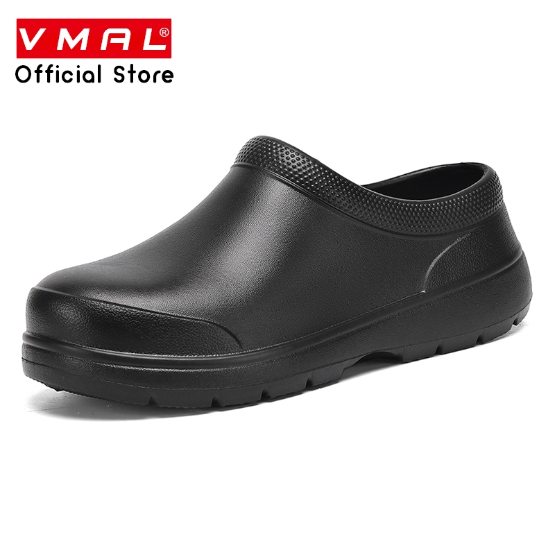 VMAL 36-46 คู่สไตล์ Chef รองเท้ากันน้ําและน้ํามันรองเท้าทํางาน Anti Slip ทนต่อการสึกหรอและน้ําหนักเบา