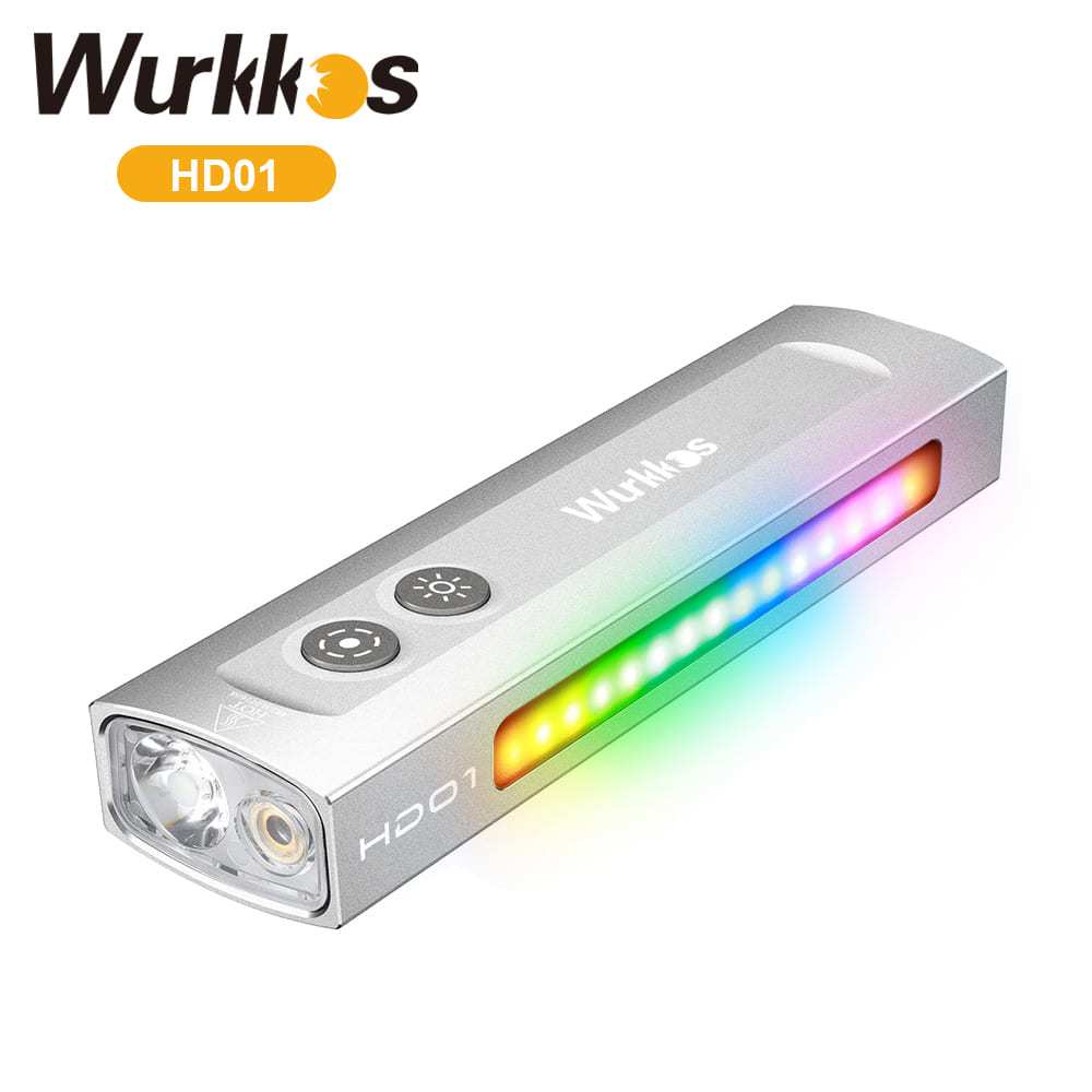 Wurkkos HD01 6 รุ่น HM CSP13135000K*16 3.7V 1200mAh ไฟฉาย Led แบบชาร์จไฟได้ USB