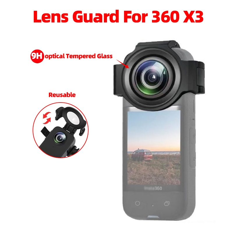 Insta360 X3 Premium Lens Guard เคสป้องกันเลนส์กล้องพาโนรามา พรีเมี่ยม อุปกรณ์เสริม สําหรับอัพเกรดกล้อง One X3
